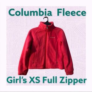 Girls XS Columbia Fleece Full Zipper